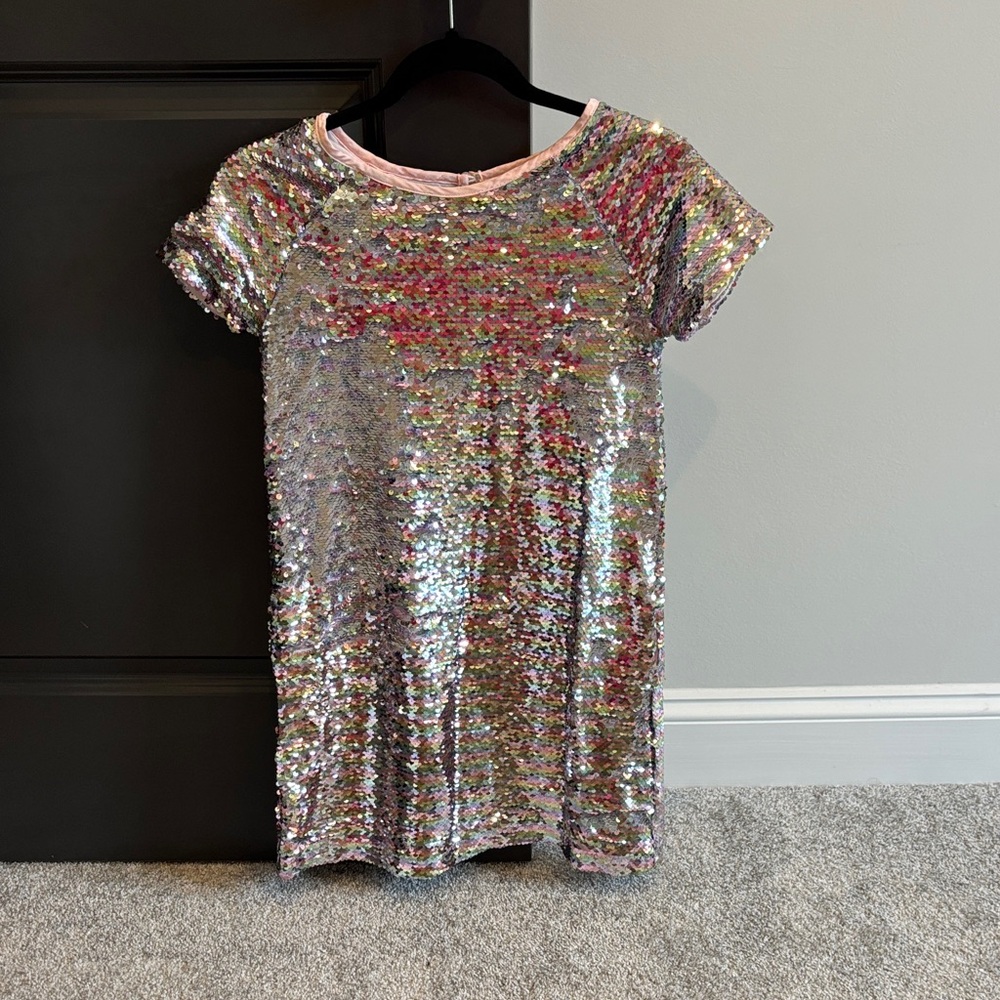 Sequin Silver Kids dress - size 12 kids